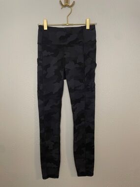 Lululemon High-Rise Black Camo Leggings
